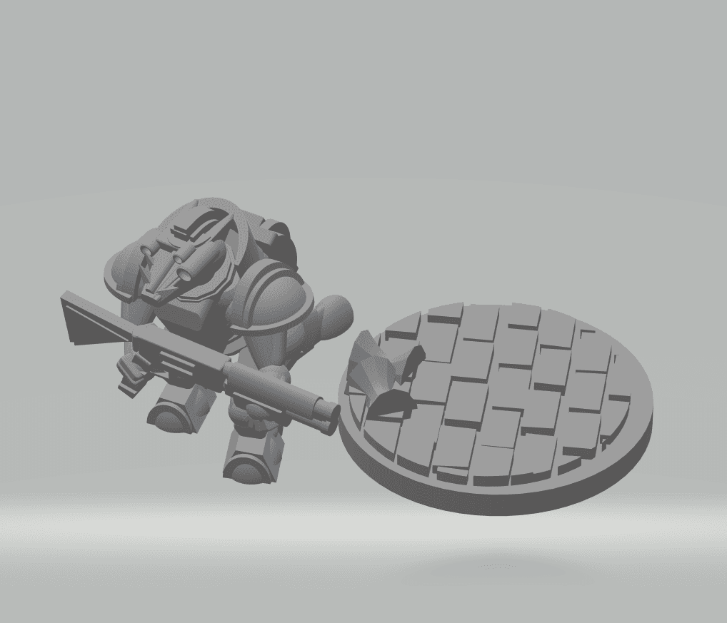 FHW: Rat Trooper with Shotgun prototype 3d model