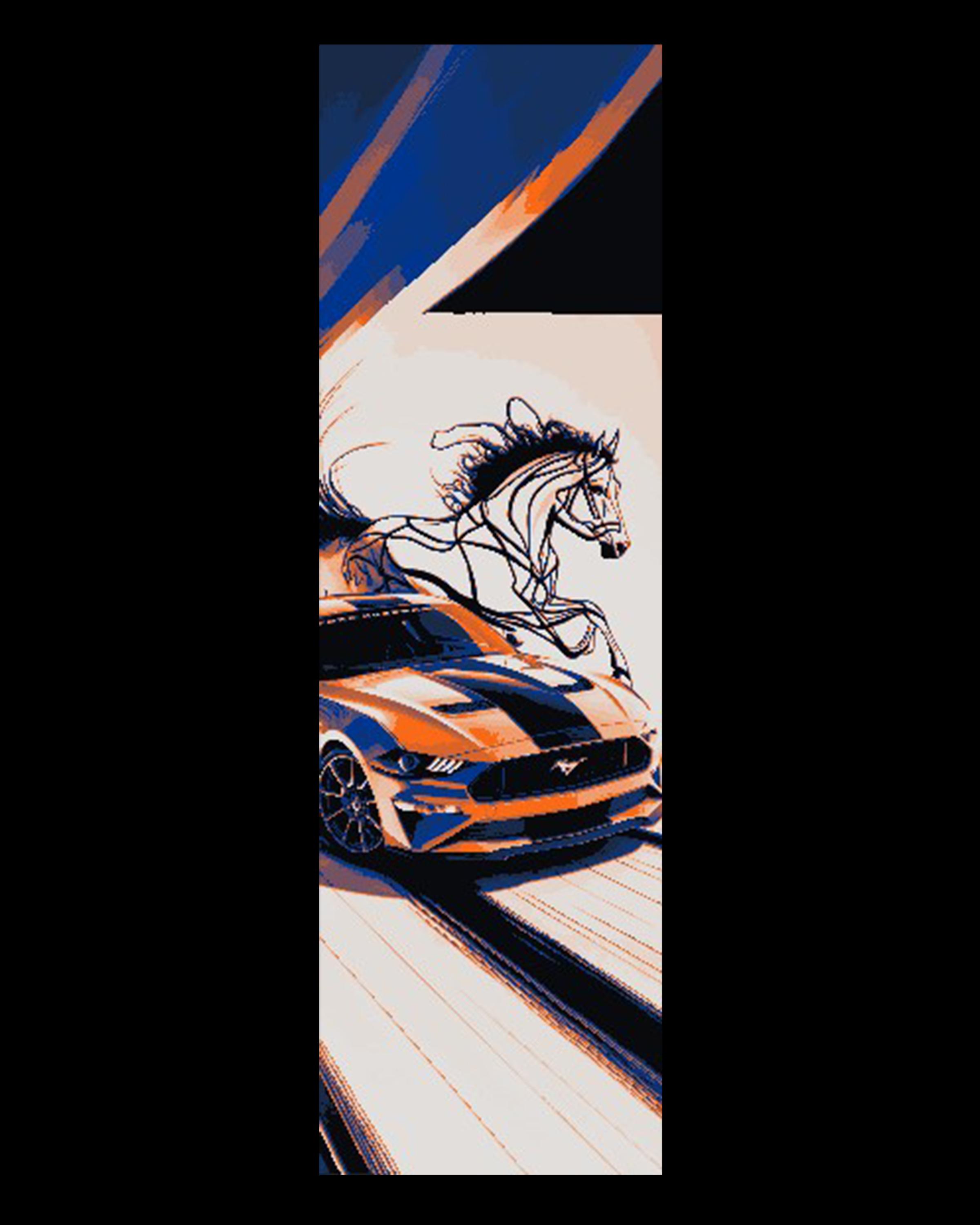 Fan Art Designs Celebrating the Ford Mustang - set of 3 bookmarks 3d model