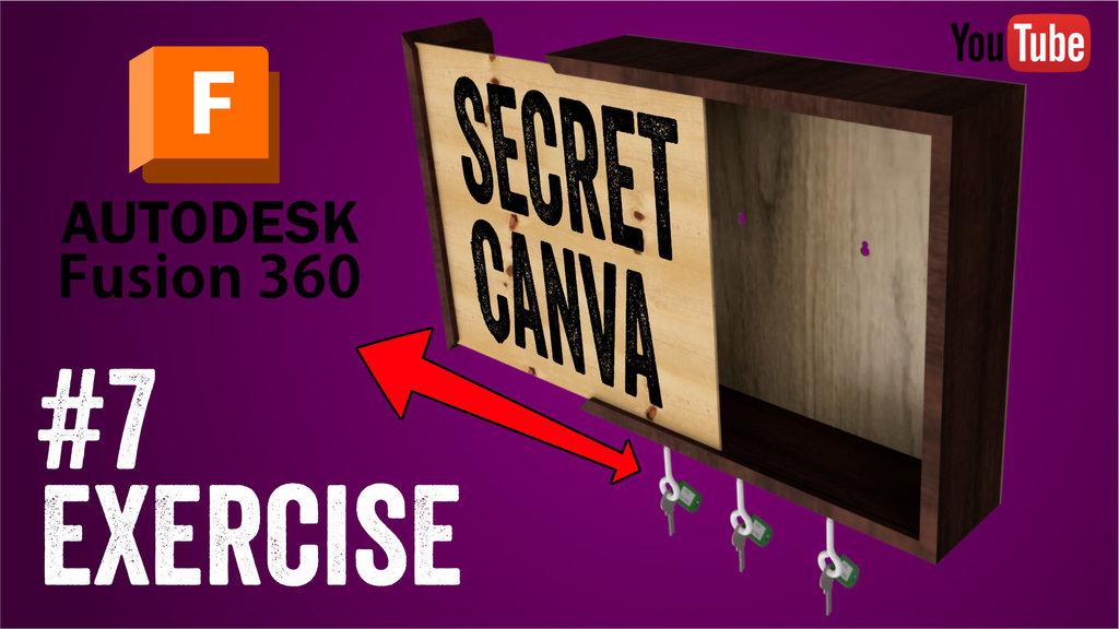 #7 Tutorial Fusion 360 - Secret Canva | Pistacchio Graphic 3d model