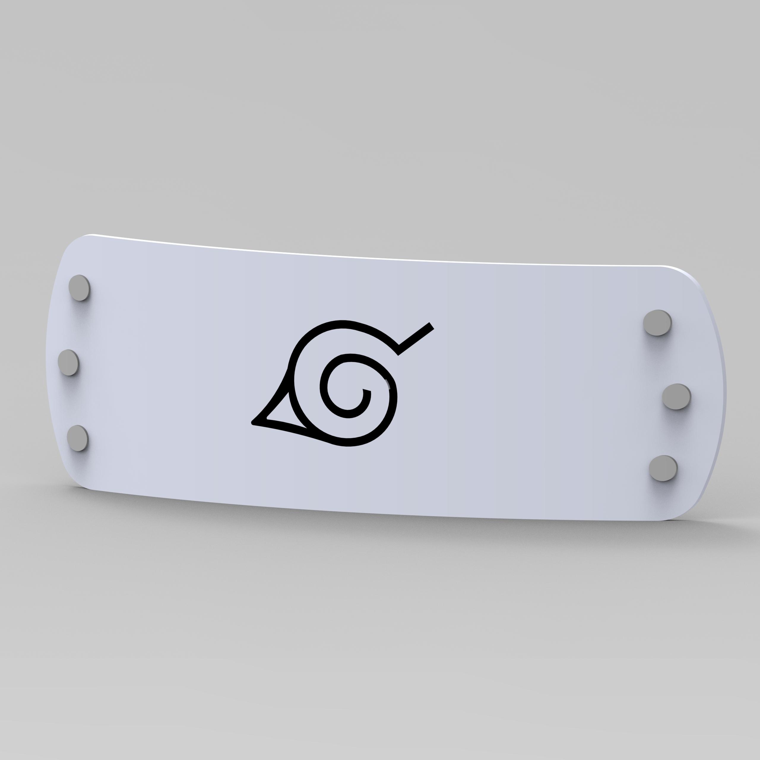 Naruto Konoha Headband 3d model