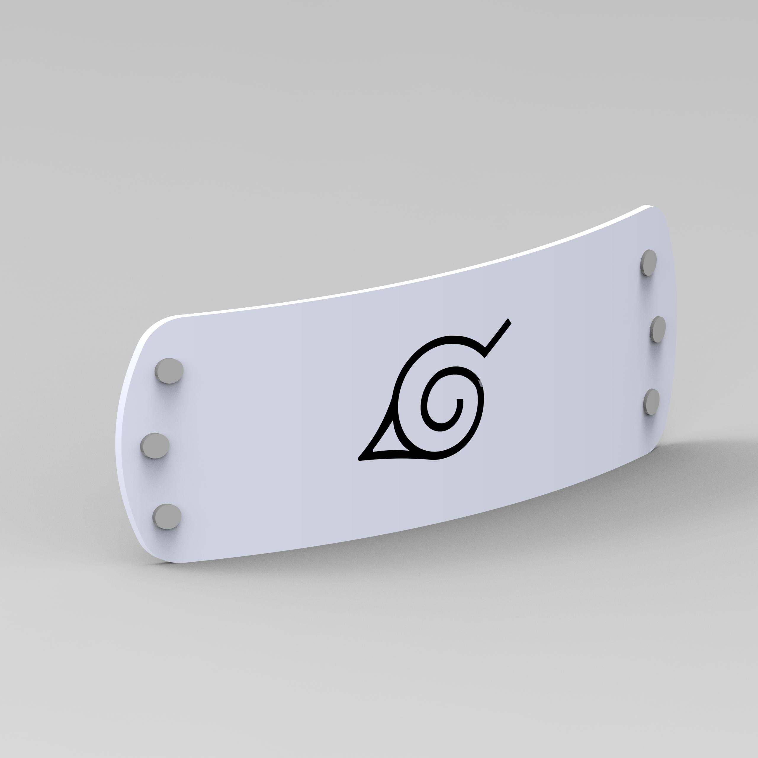 Naruto Konoha Headband 3d model