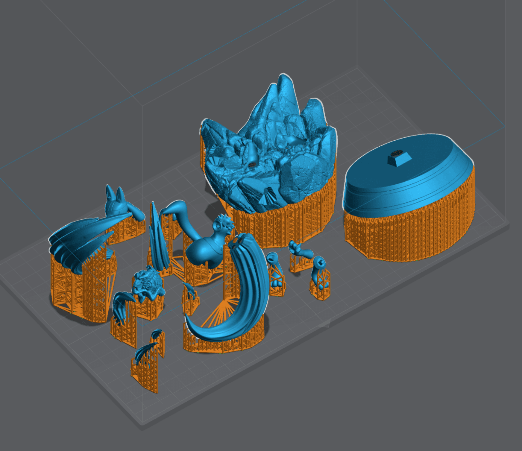 Lucario Diorama - Pokemon - Supported 3d model