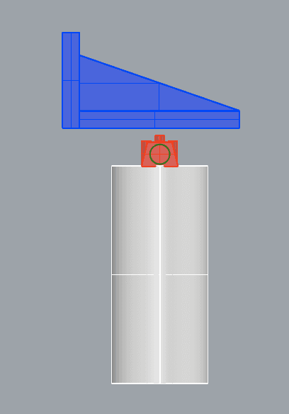 Suporte Filtro de Agua A 3d model