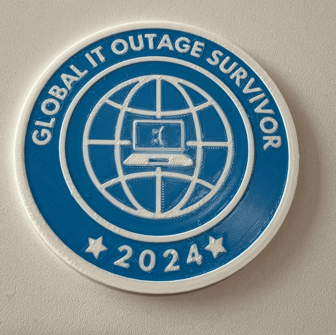 Global IT Outage Survivor Coaster 3d model