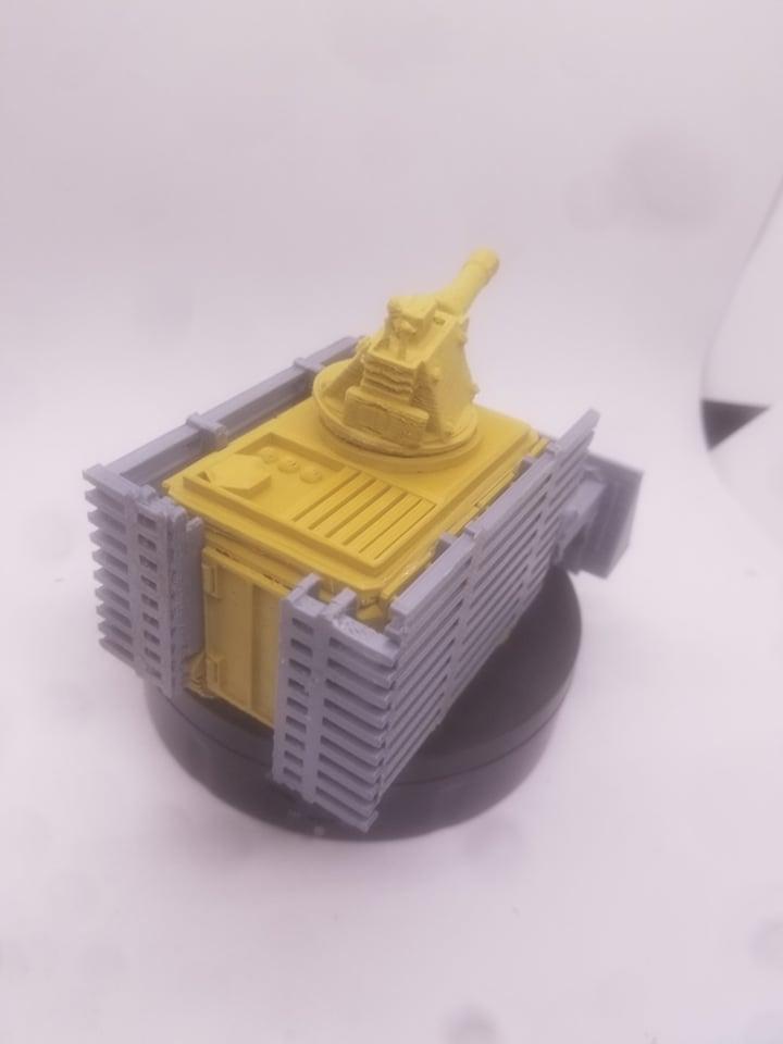 FHW:  Tunnel Mining Tank with Cave in cage (BoD) 3d model