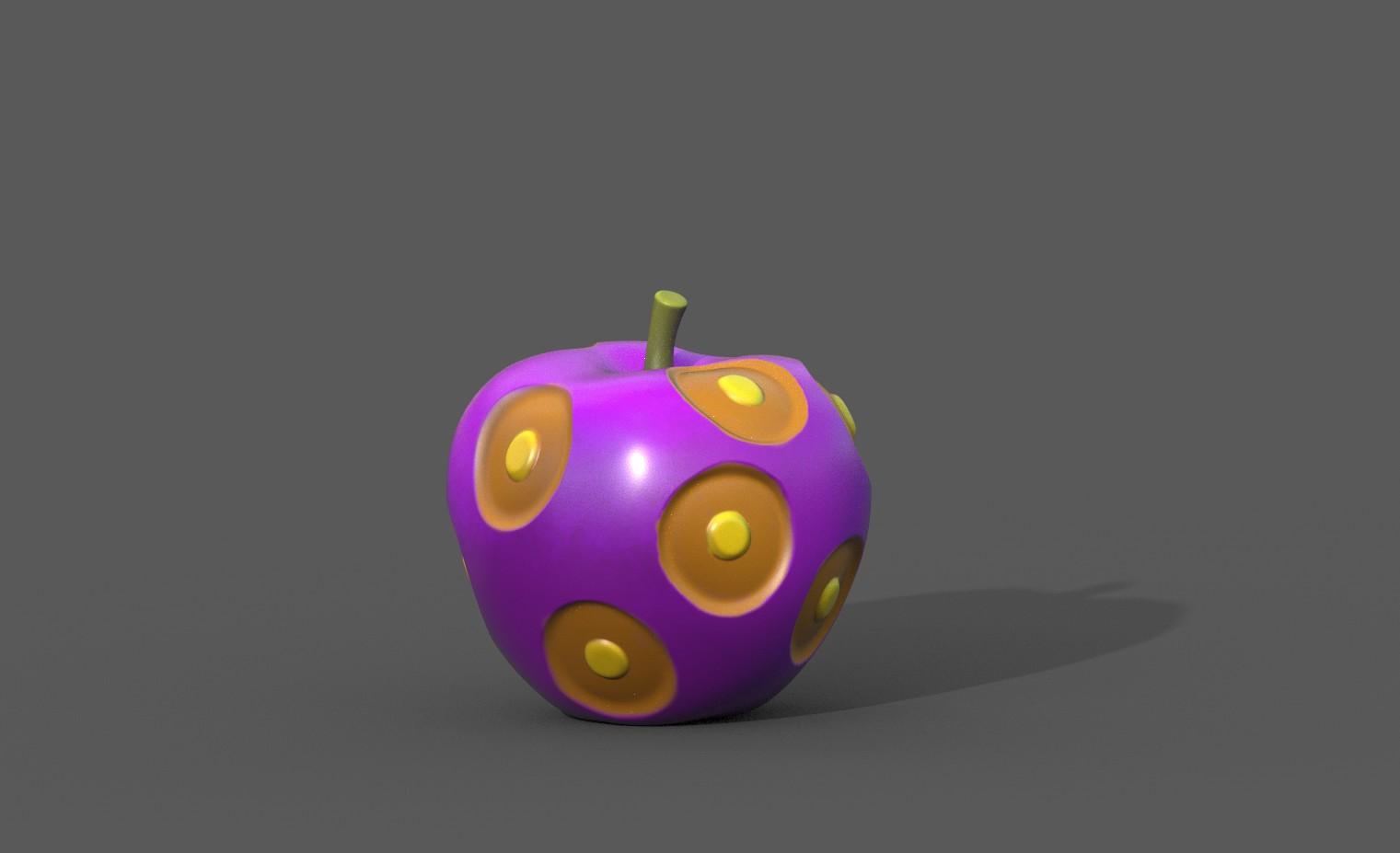 Artificial Uo Uo Devil Fruit 3d model