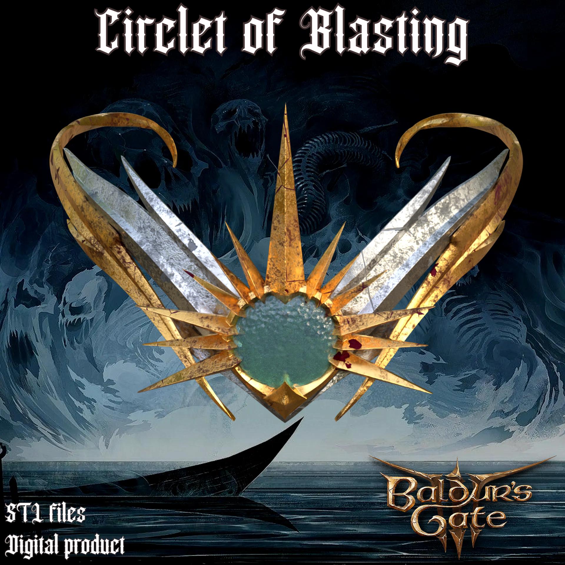 FANTASY CIRCLET OF BLASTING BALDURS GATE 3 3d model