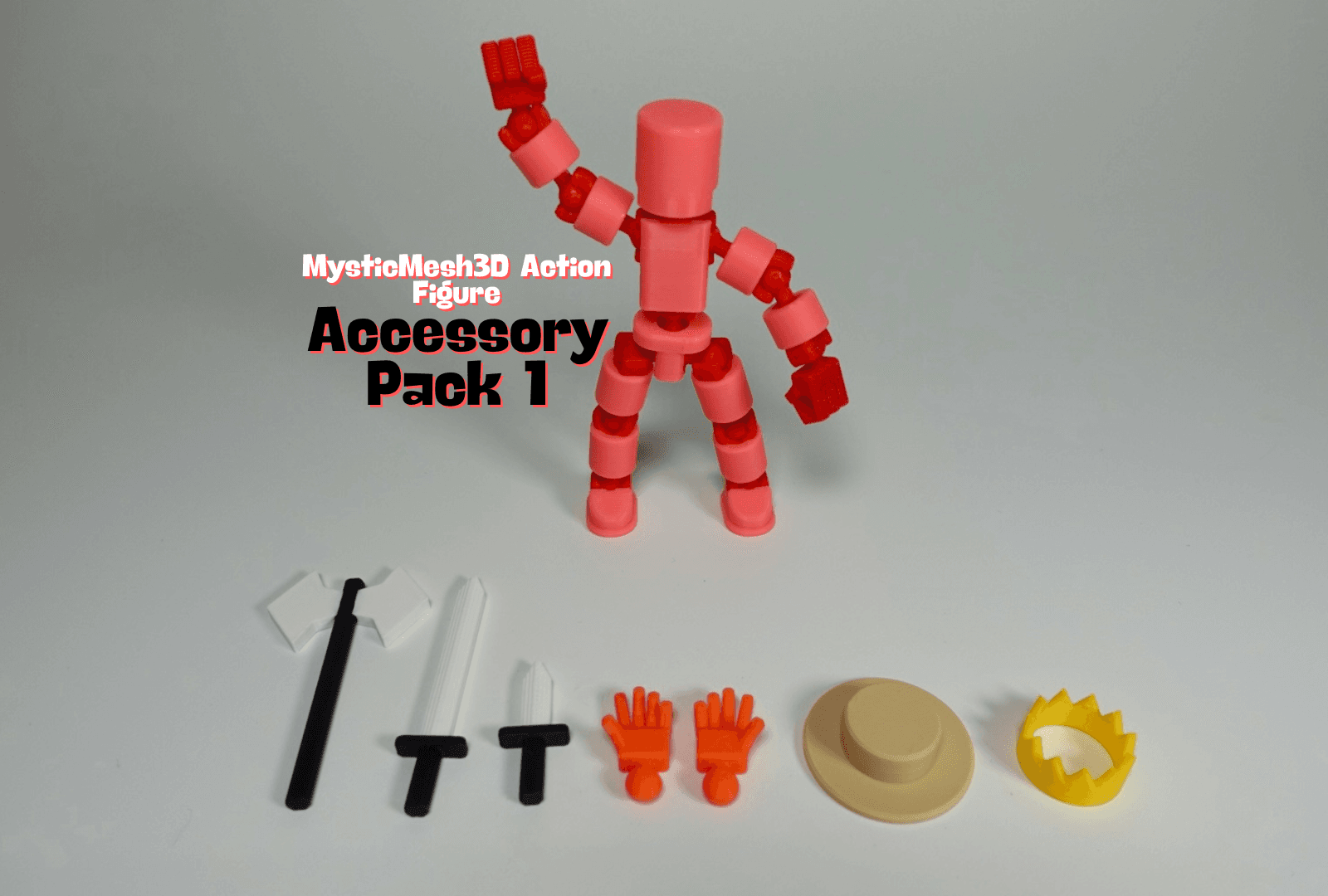 MM3D Action Figure (Accessory Pack 1) 3d model