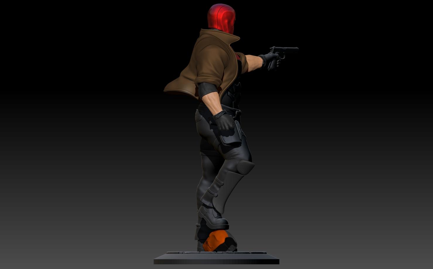 Red Hood Statue 3d model