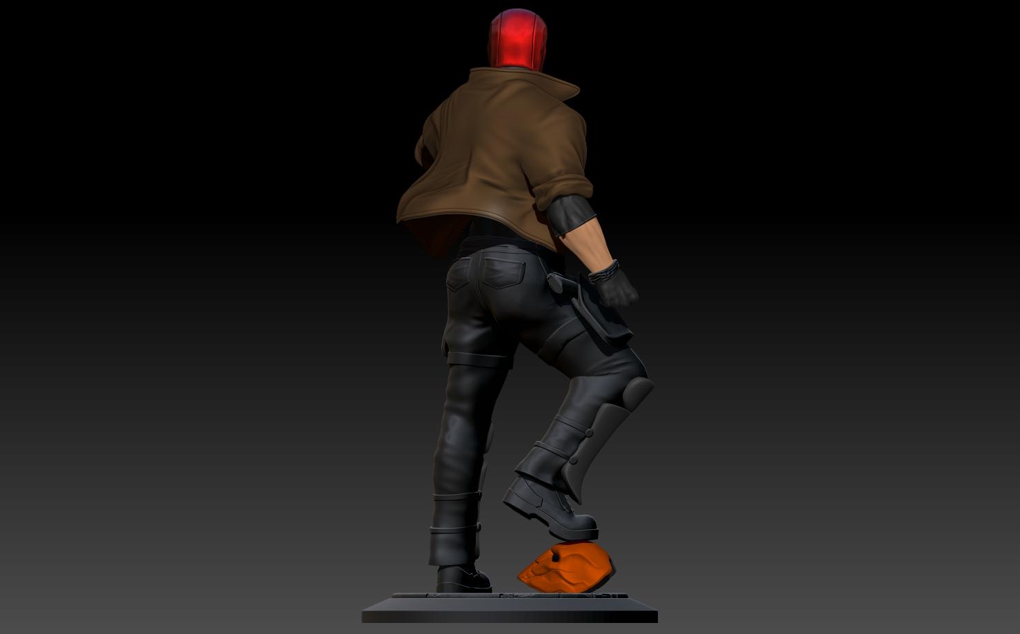 Red Hood Statue 3d model