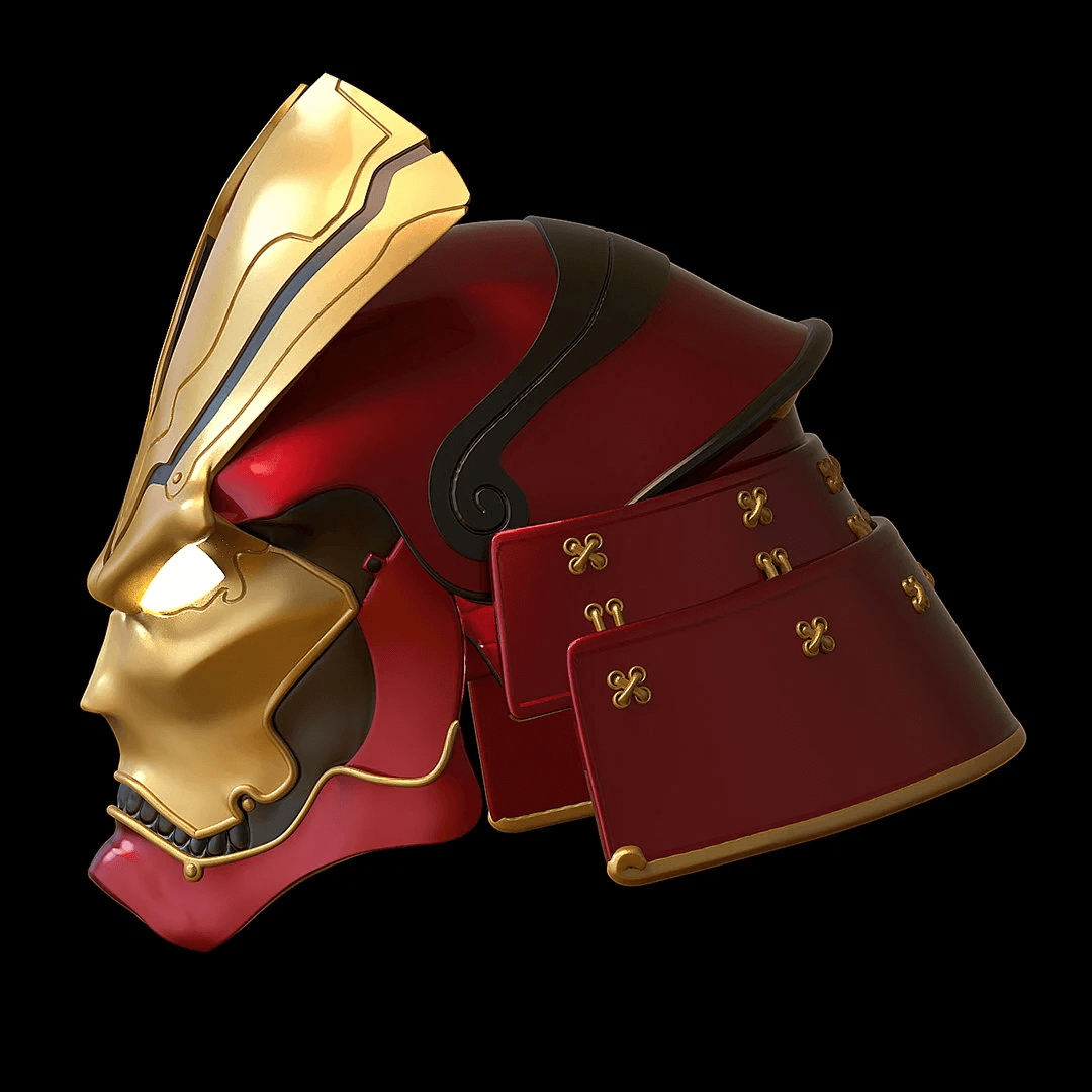 Iron Man Samurai Helmet 3d File STL 3d model