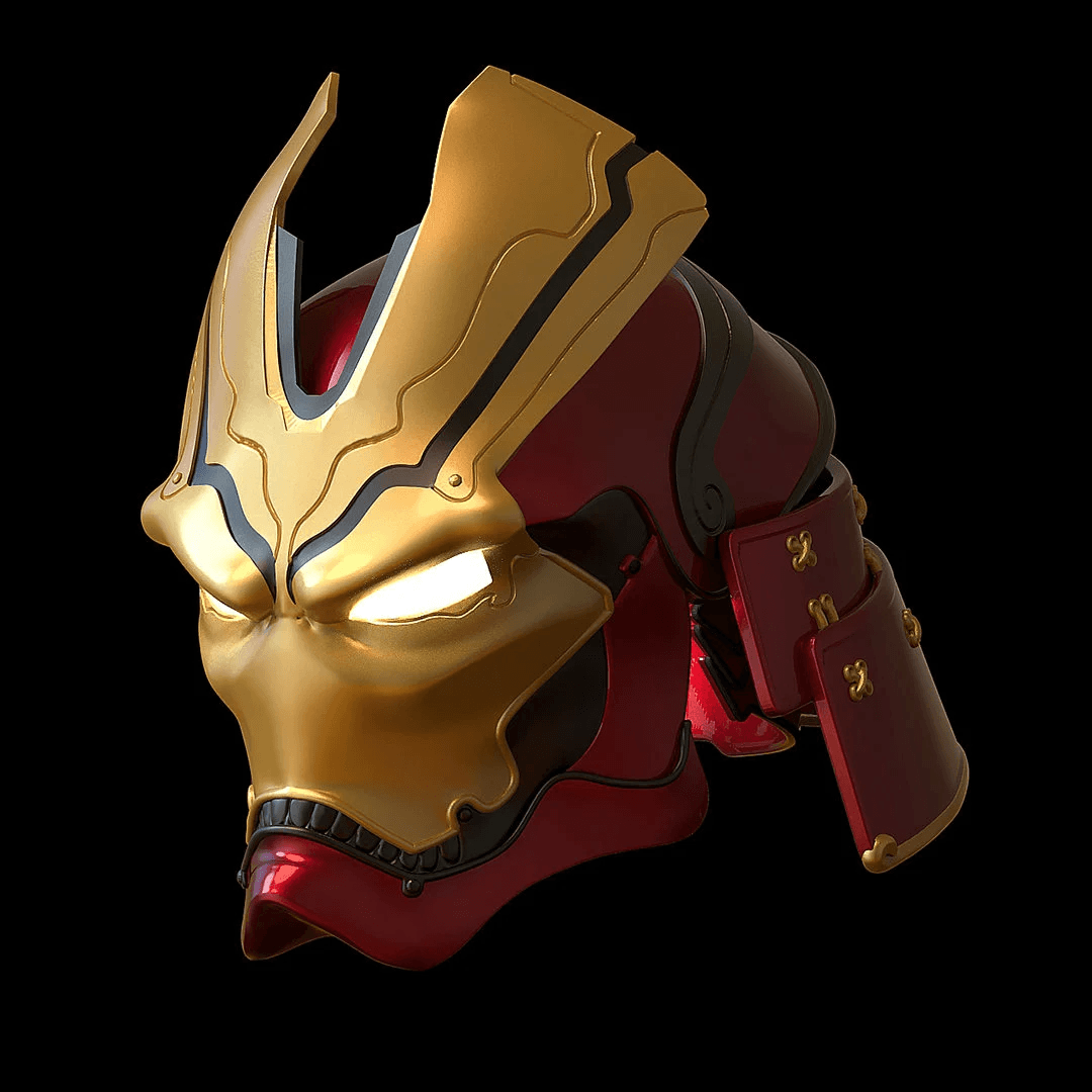 Iron Man Samurai Helmet 3d File STL 3d model