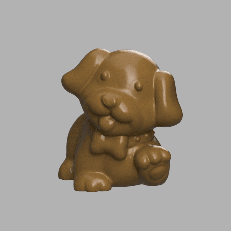 dog low poly 3d model