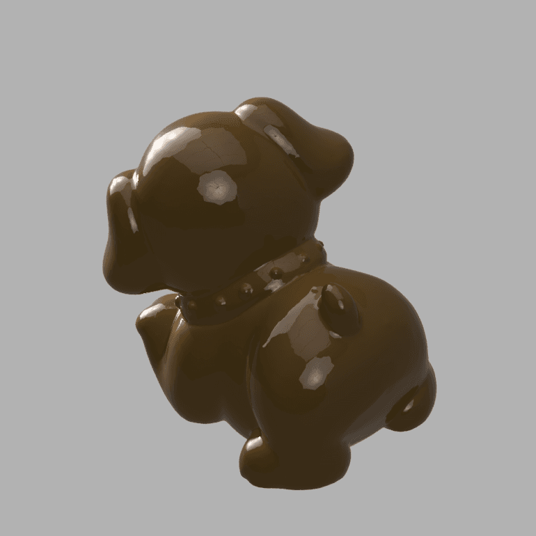 dog low poly 3d model