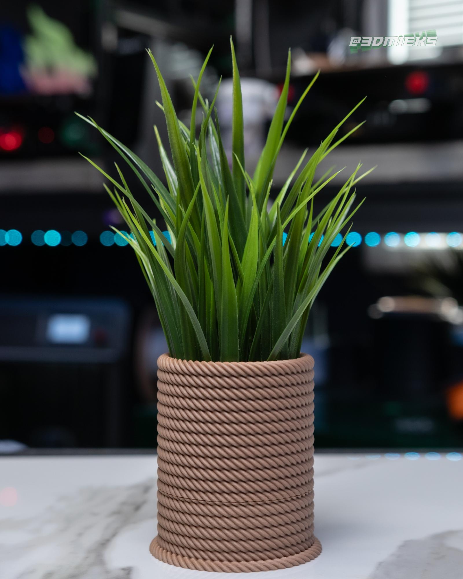 Rope Series | Planter with Drip Tray 3d model