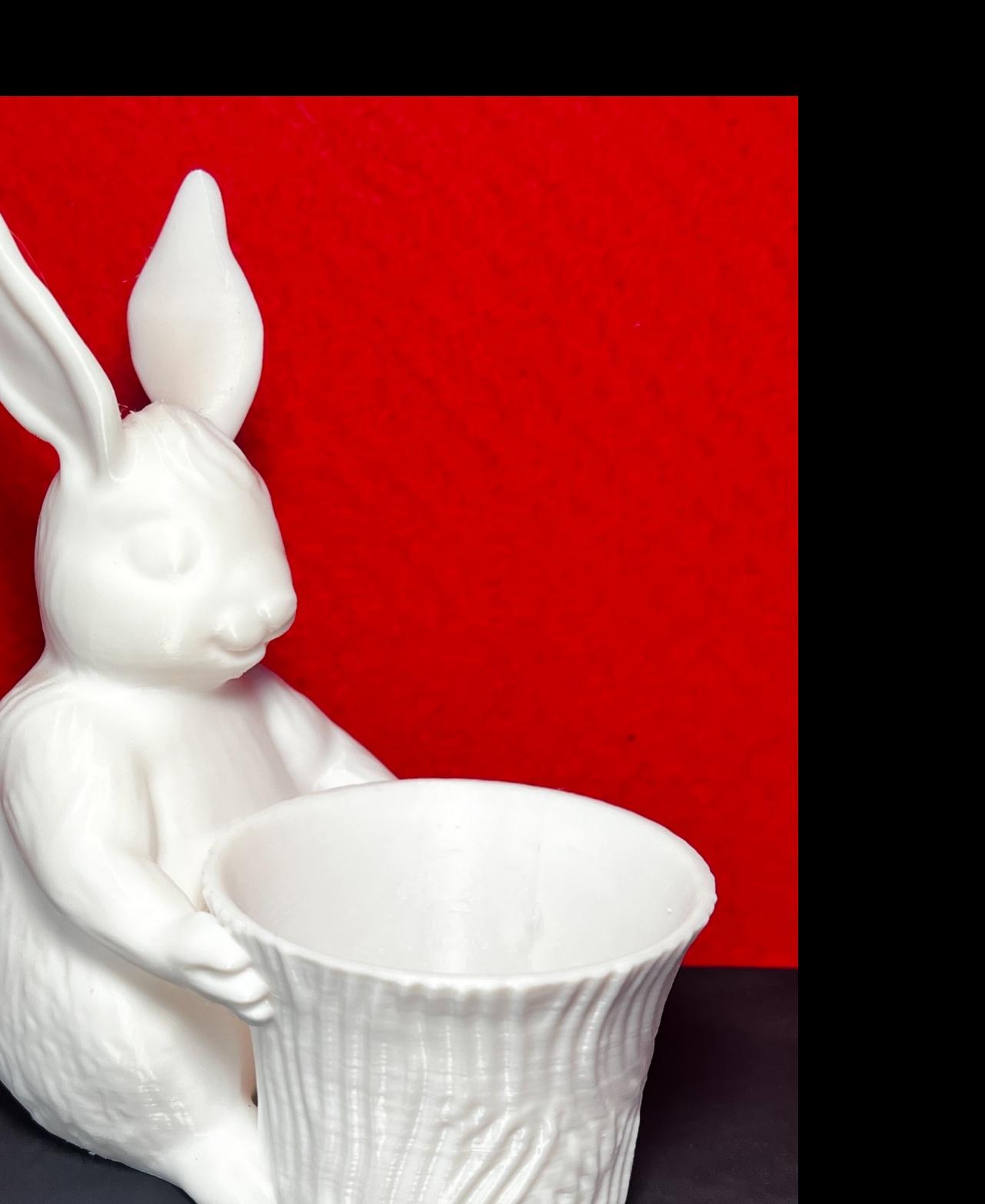 Easter Bunny - Toy Pot Planter - Grandson loves it easy to print so it’s now got egg not a plant 😊 - 3d model