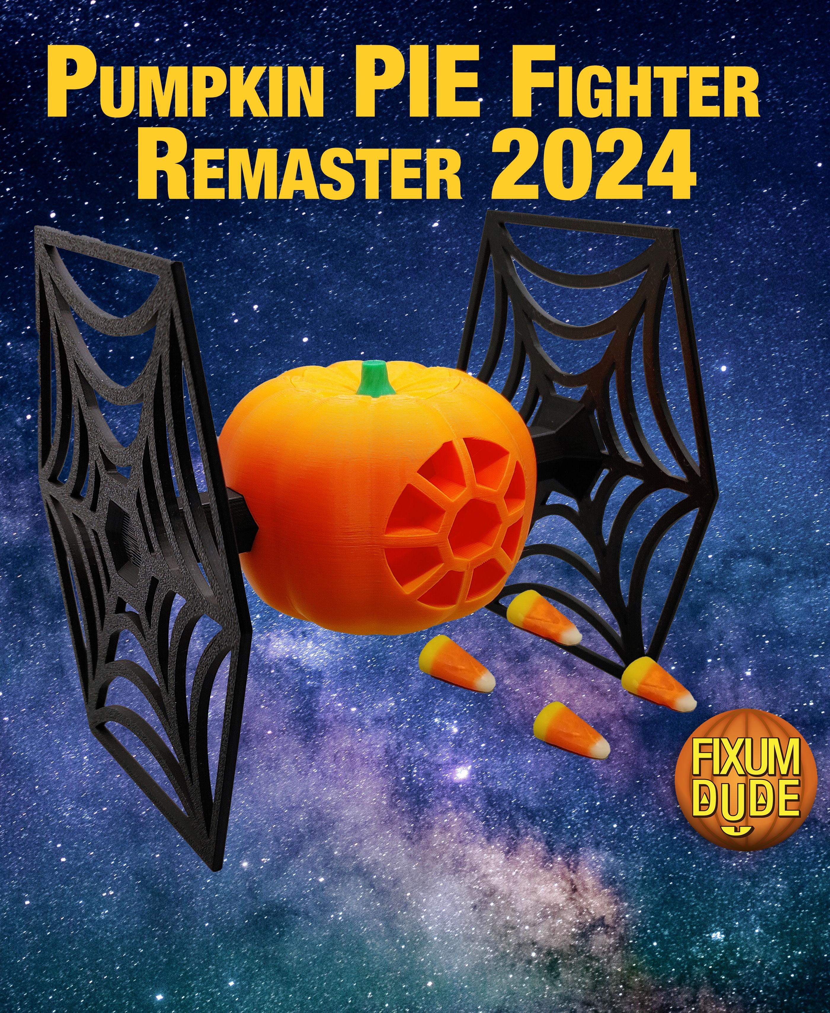 Pumpkin PIE Fighter 2024 Remaster (Halloween Themed Star Wars TIE Fighter)  3d model