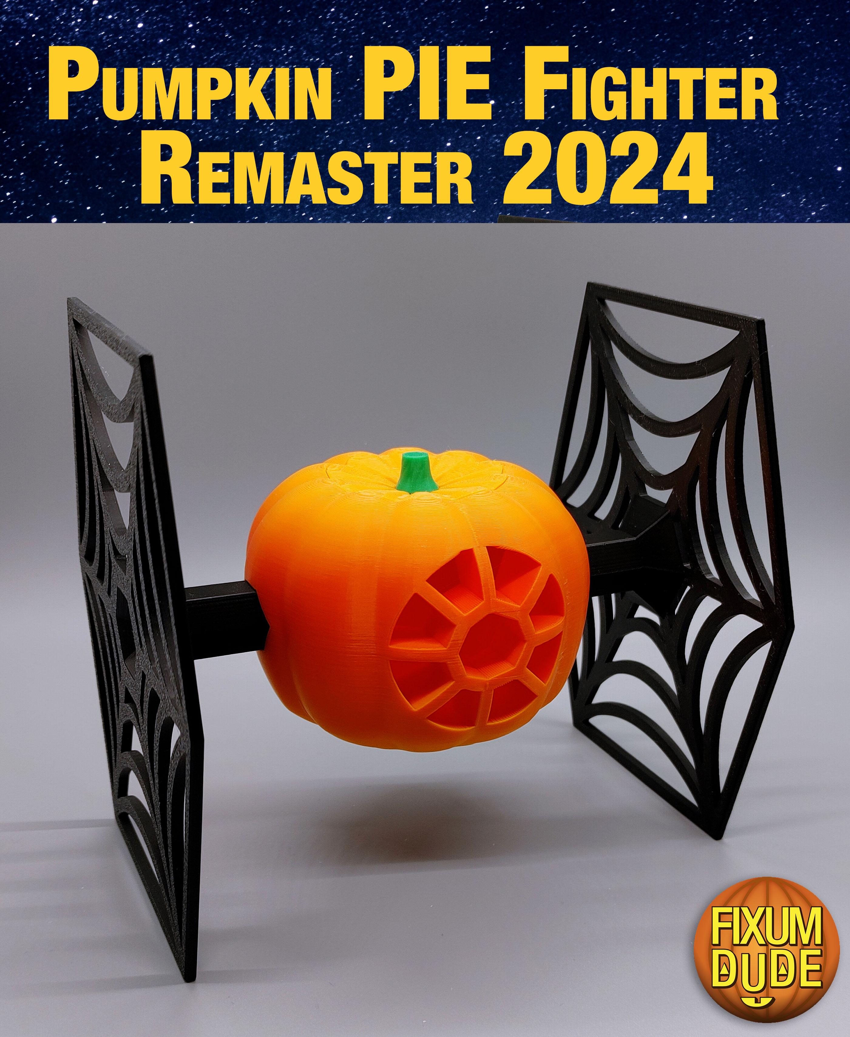 Pumpkin PIE Fighter 2024 Remaster (Halloween Themed Star Wars TIE Fighter)  3d model