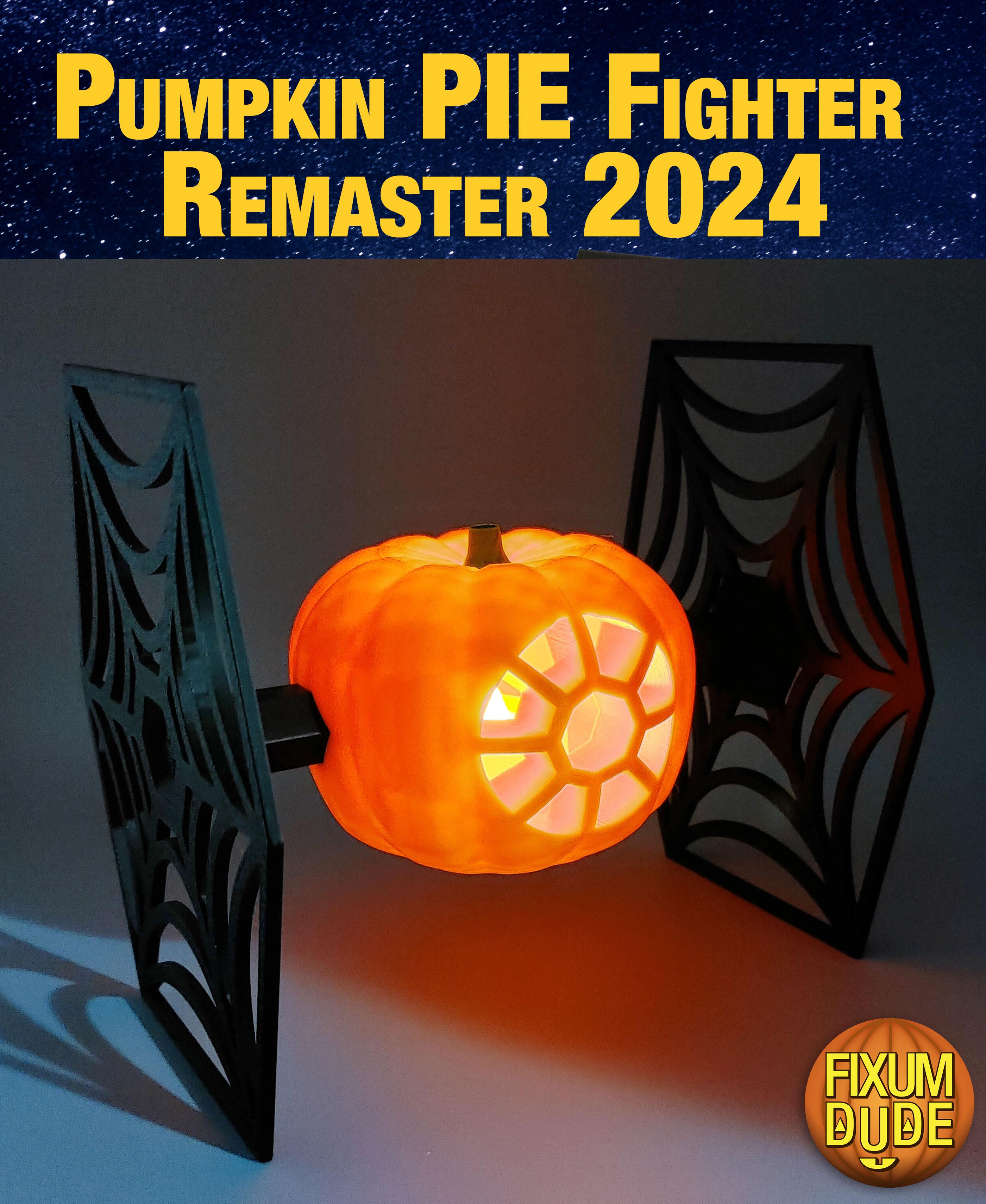 Pumpkin PIE Fighter 2024 Remaster (Halloween Themed Star Wars TIE Fighter)  3d model