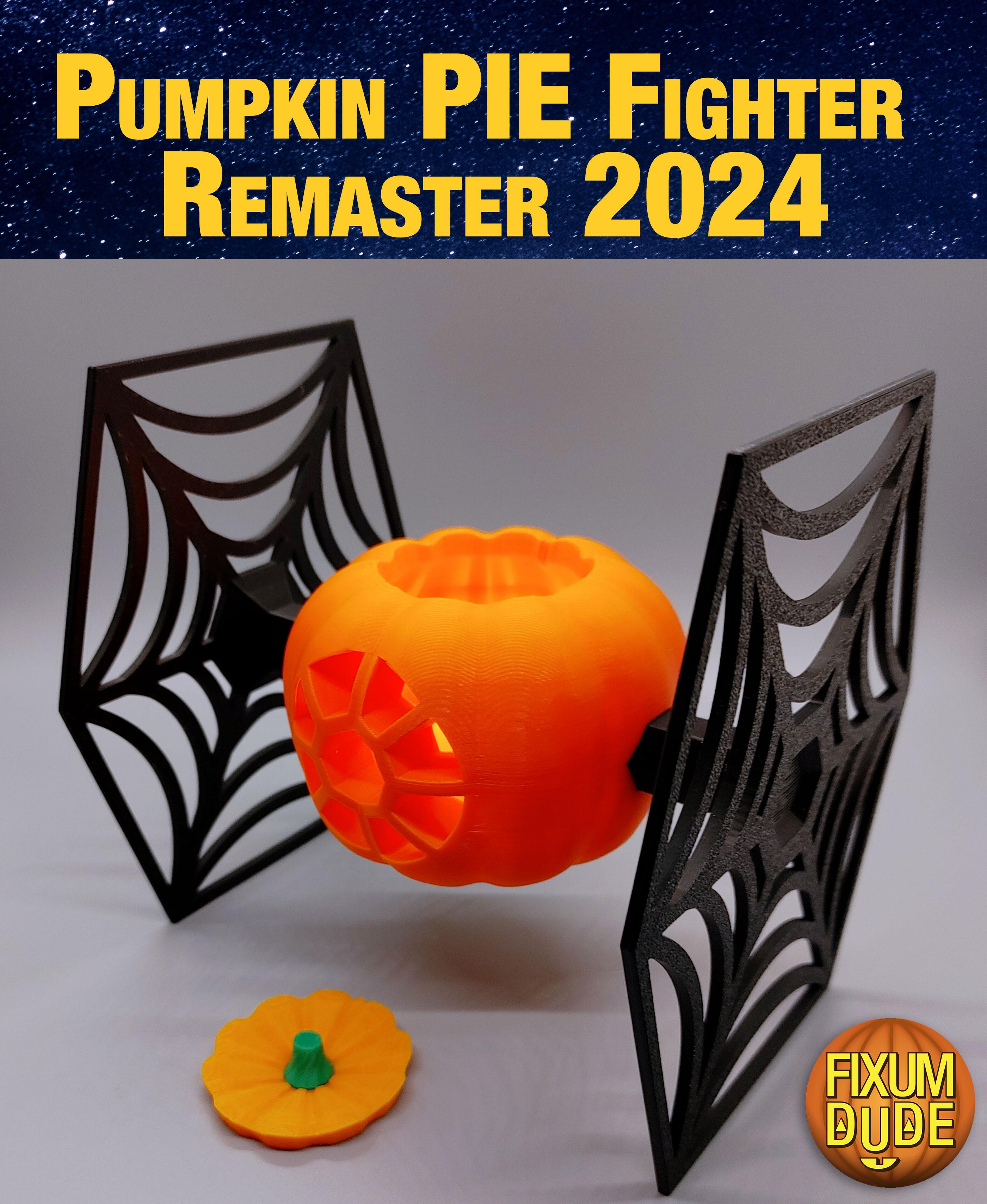 Pumpkin PIE Fighter 2024 Remaster (Halloween Themed Star Wars TIE Fighter)  3d model