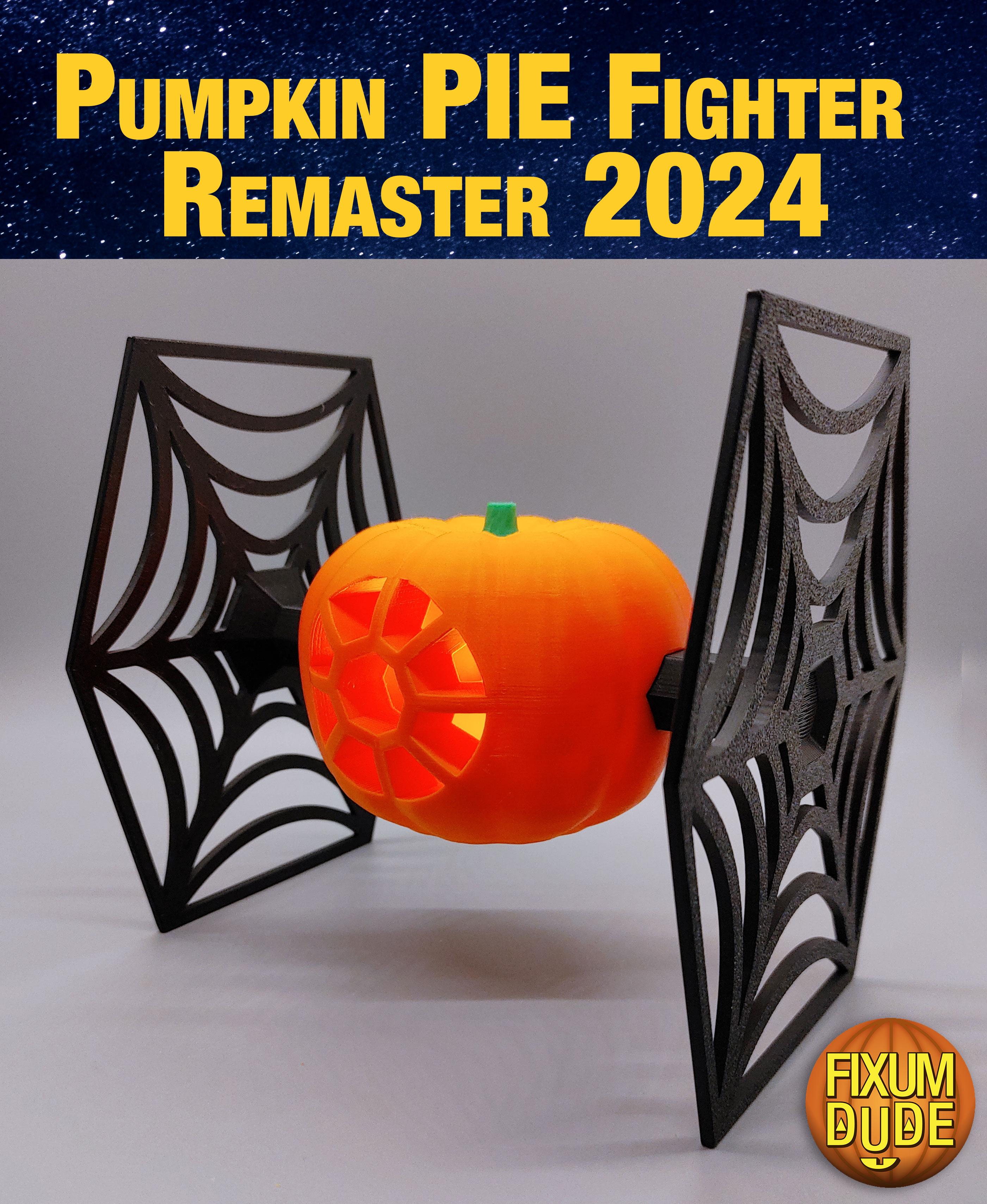 Pumpkin PIE Fighter 2024 Remaster (Halloween Themed Star Wars TIE Fighter)  3d model