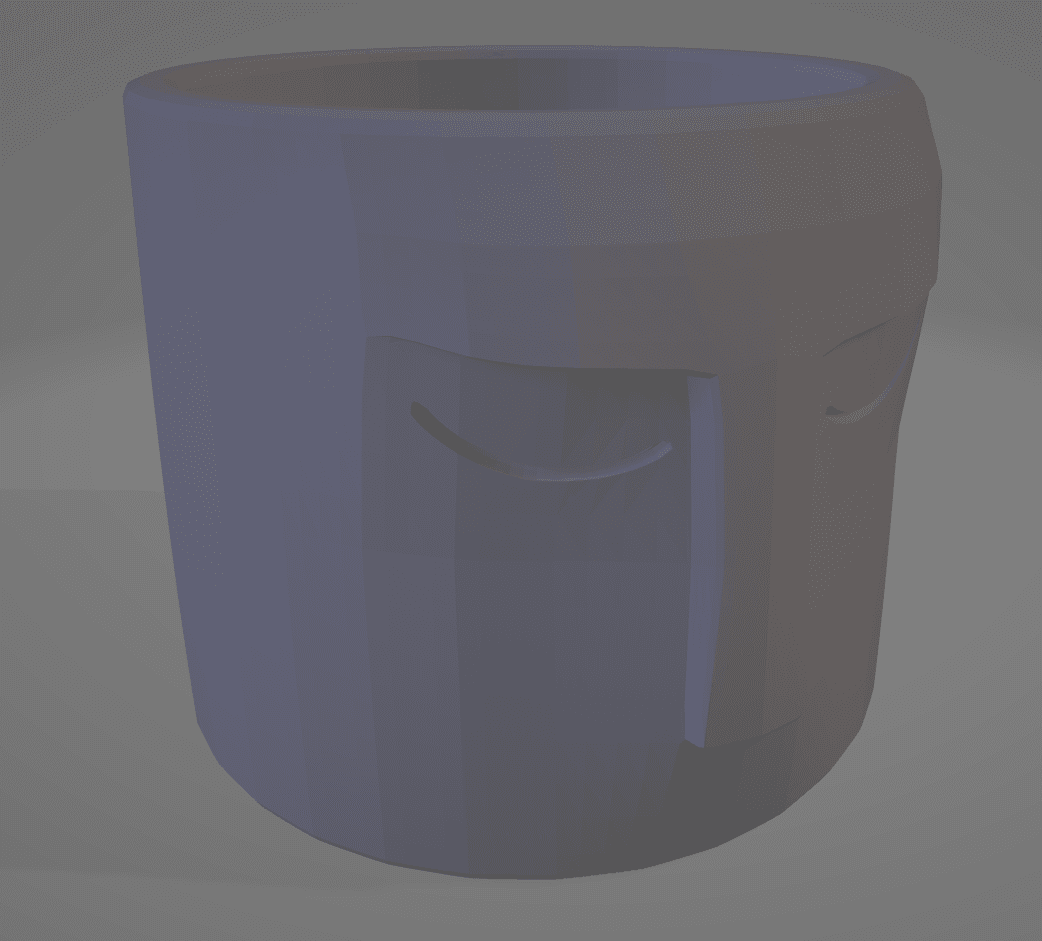 Face Pot 3d model