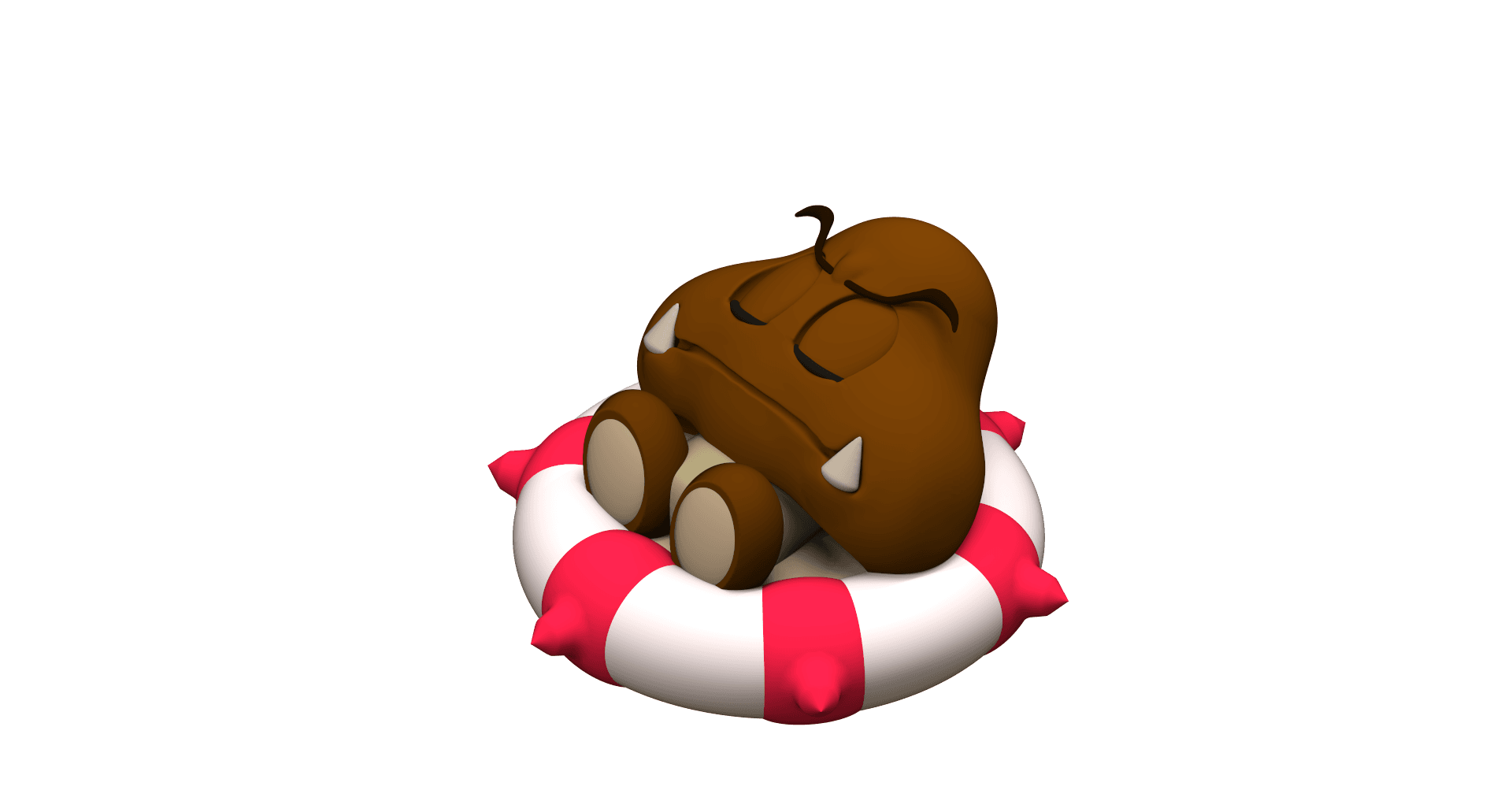 Summer Goomba 3d model