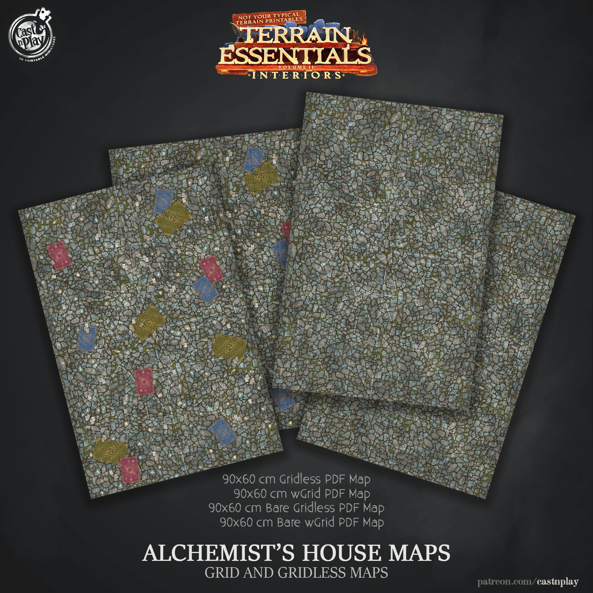 Alchemist's House Set (Pre-Supported) 3d model