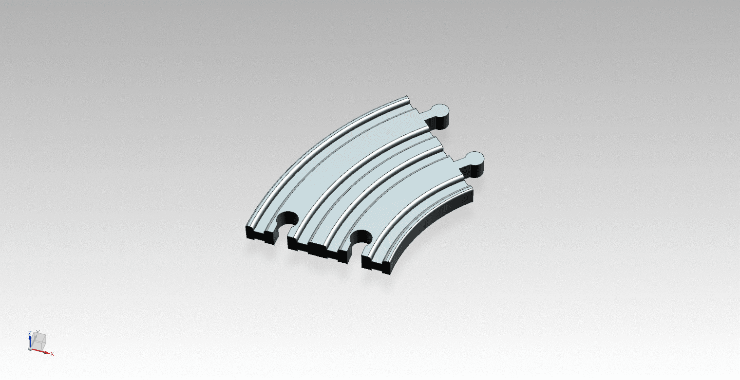 BRIO Style Train Track, Curve, EE1 3d model