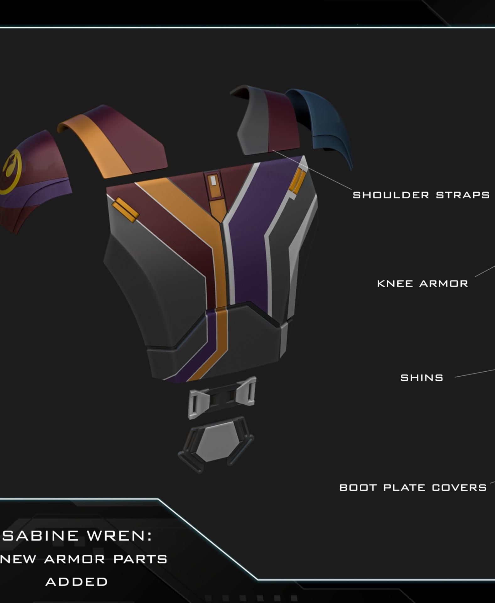 Sabine Wren armor 3d model