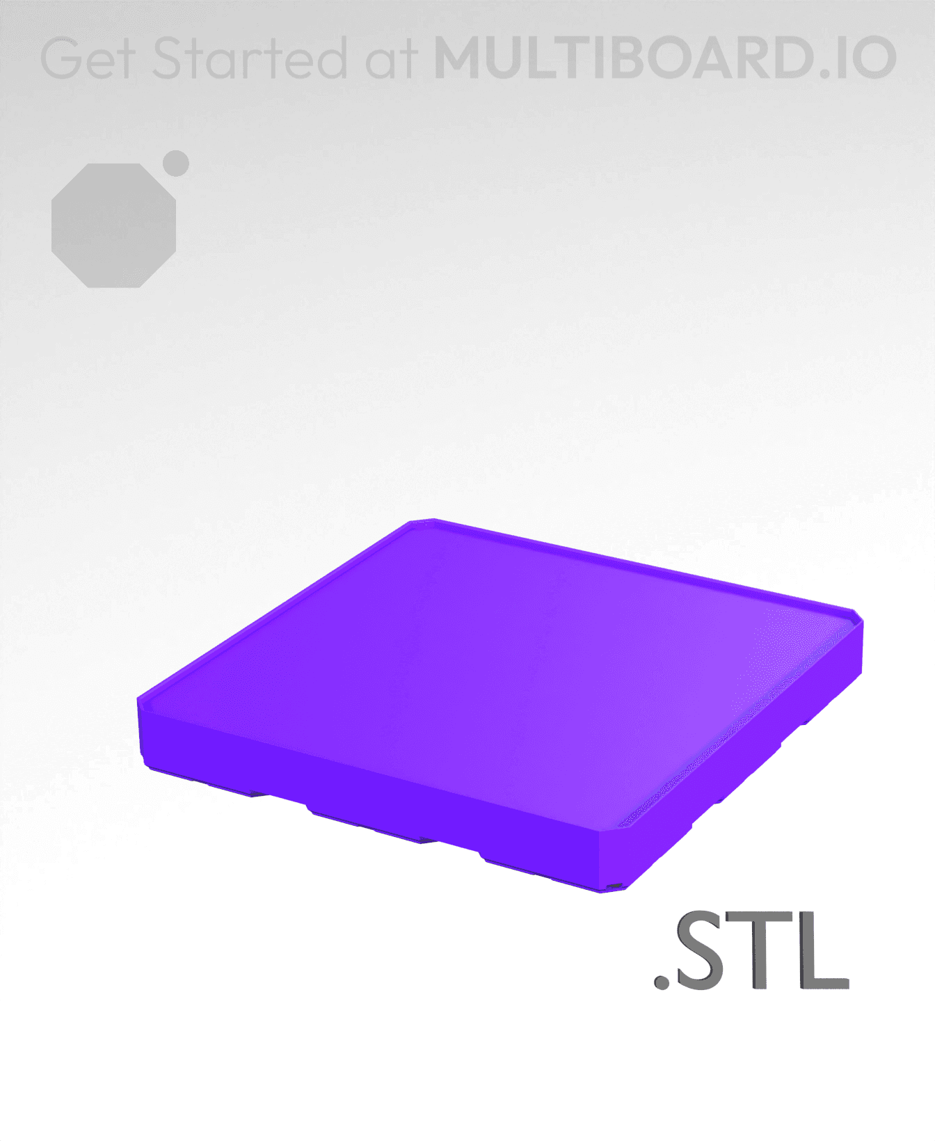 3x3x0·5 - Multibin Insert - STL Remixing File 3d model