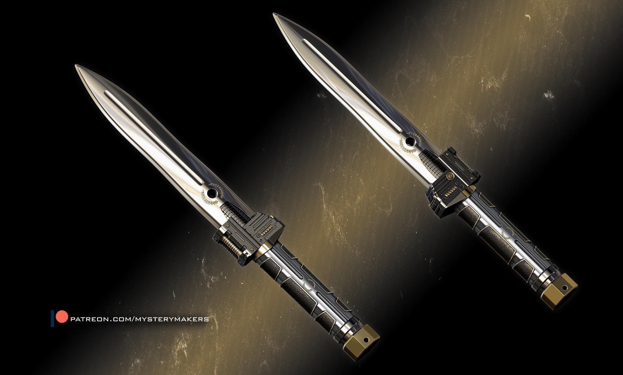 Roman infantry dagger 3d model