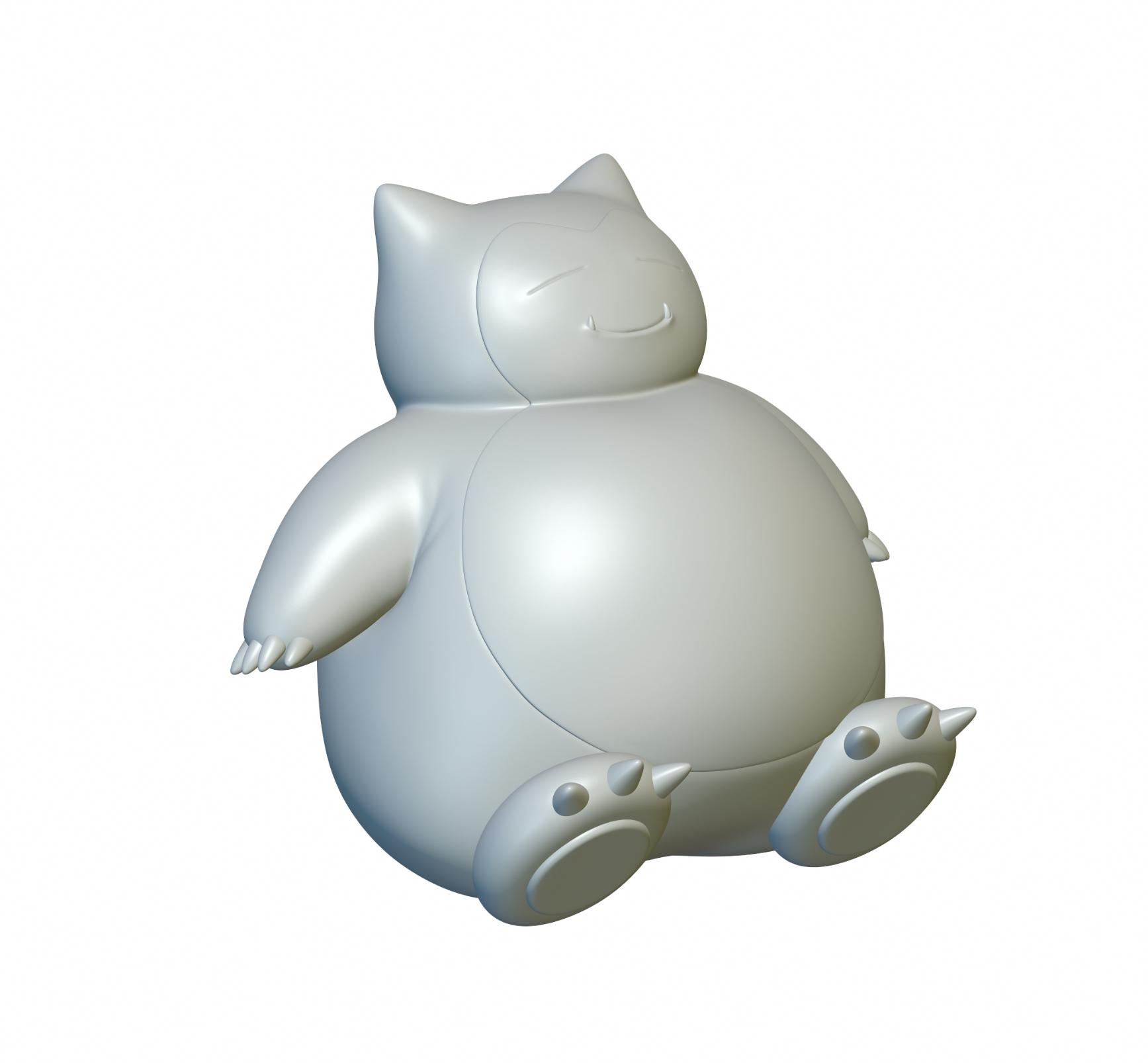 Pokemon Snorlax #143 - Optimized for 3D Printing 3d model