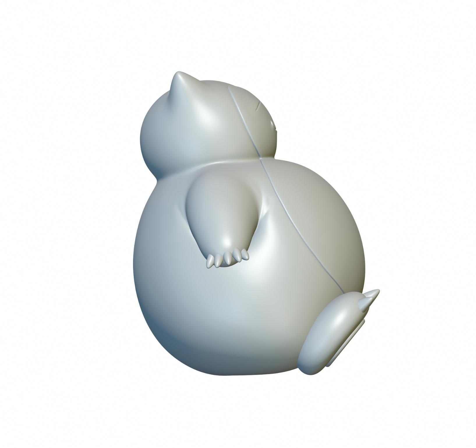 Pokemon Snorlax #143 - Optimized for 3D Printing 3d model