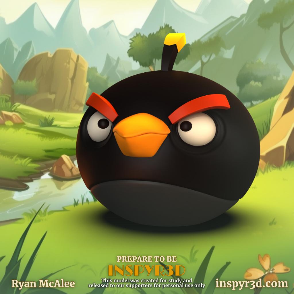 Angry Birds Bomb 3d model