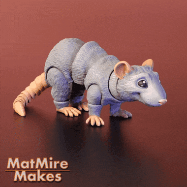 Rat - Articulated Figure 3d model