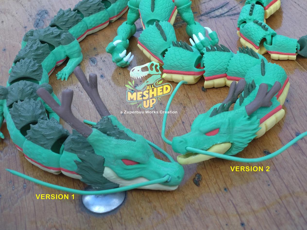 Articulated Shenron Dragon Toy VERSION 2 3d model