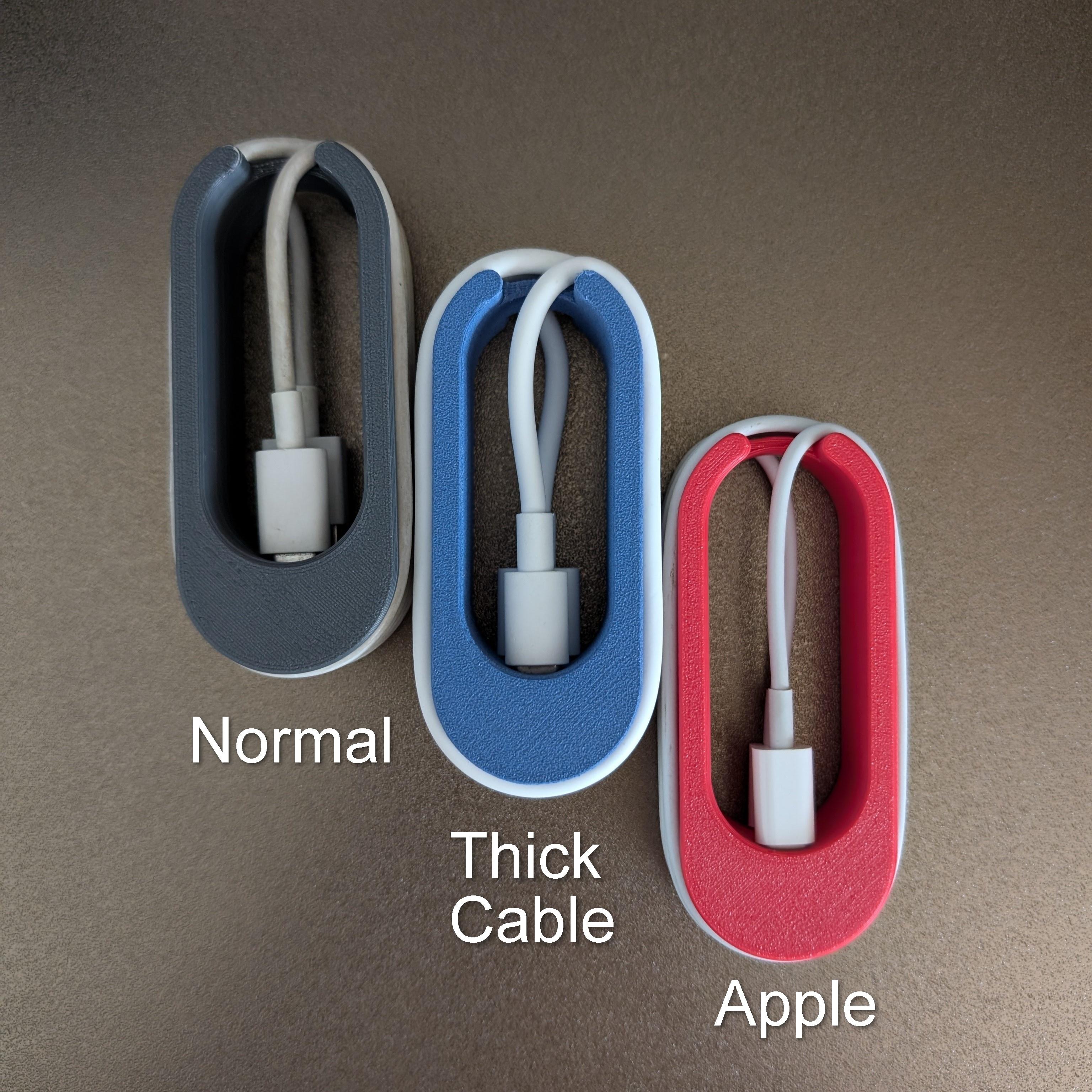 Cable Caddy - lightning, USBC and USB 3d model