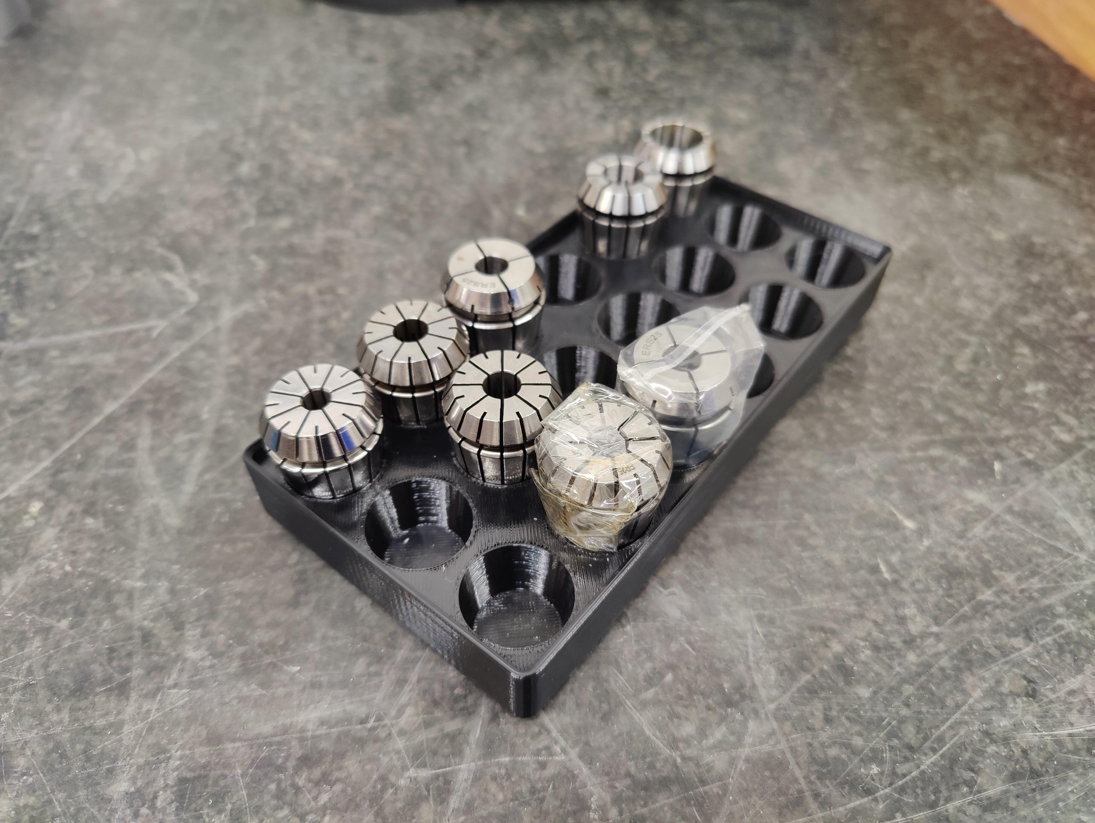 Gridfinity ER25 collet holder 3d model