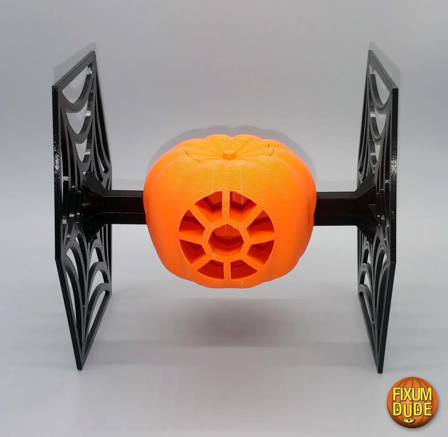 Pumpkin PIE Fighter (Halloween Themed Star Wars TIE Fighter)  3d model