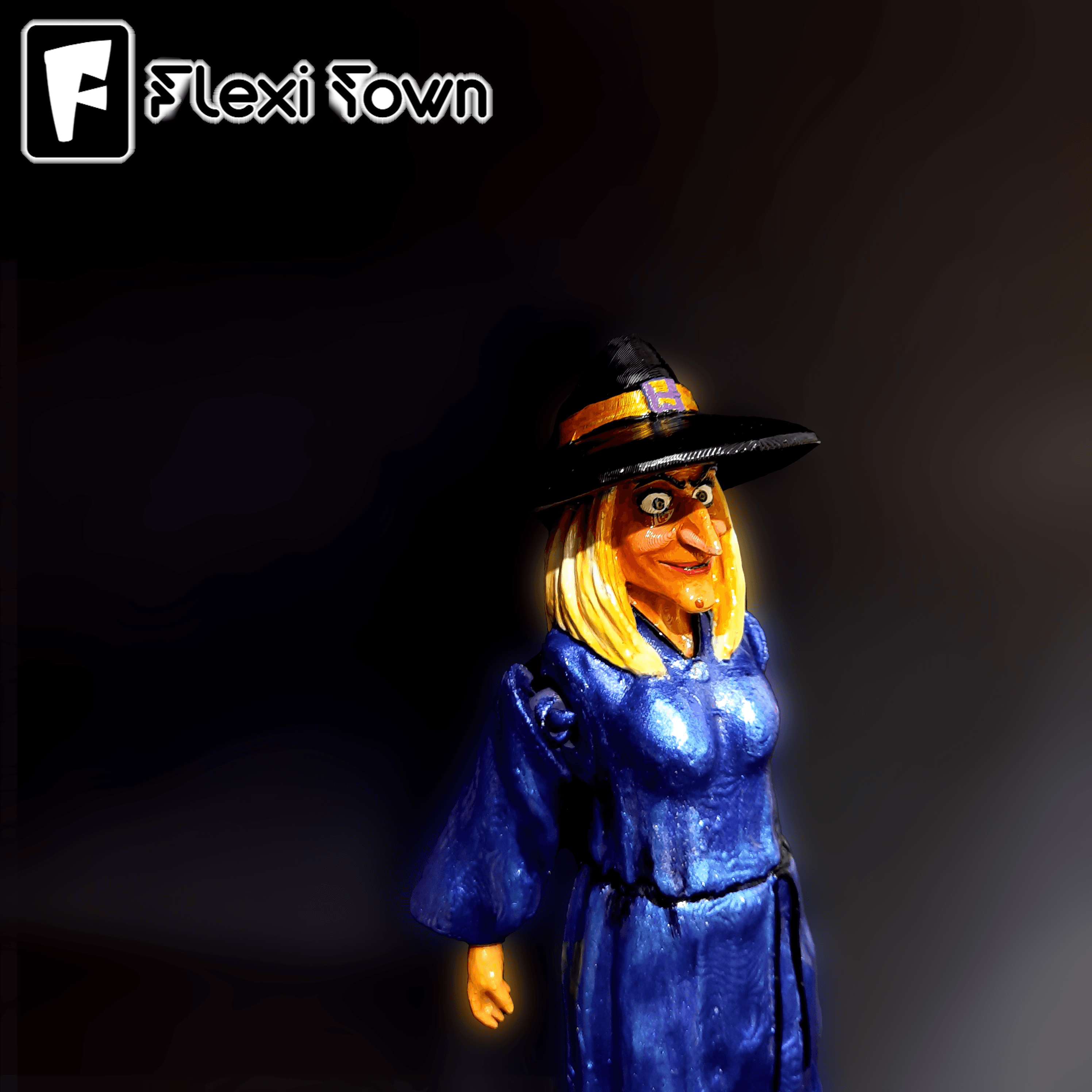 Flexi Print-in-Place Witch  3d model