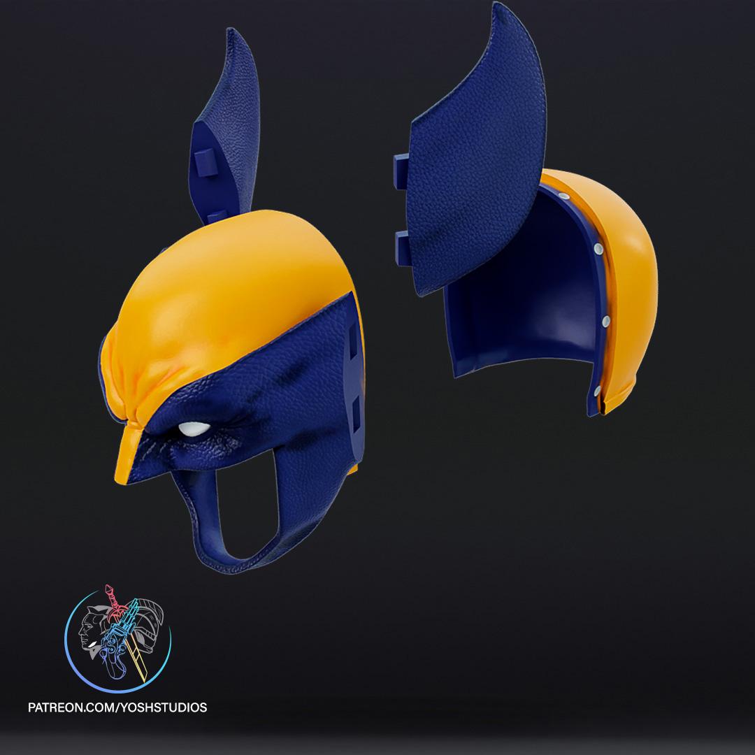 Comic Wolverine Mask 3D Print File STL 3d model