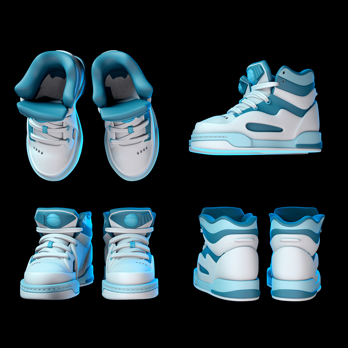 Hightop Pumps 3d model