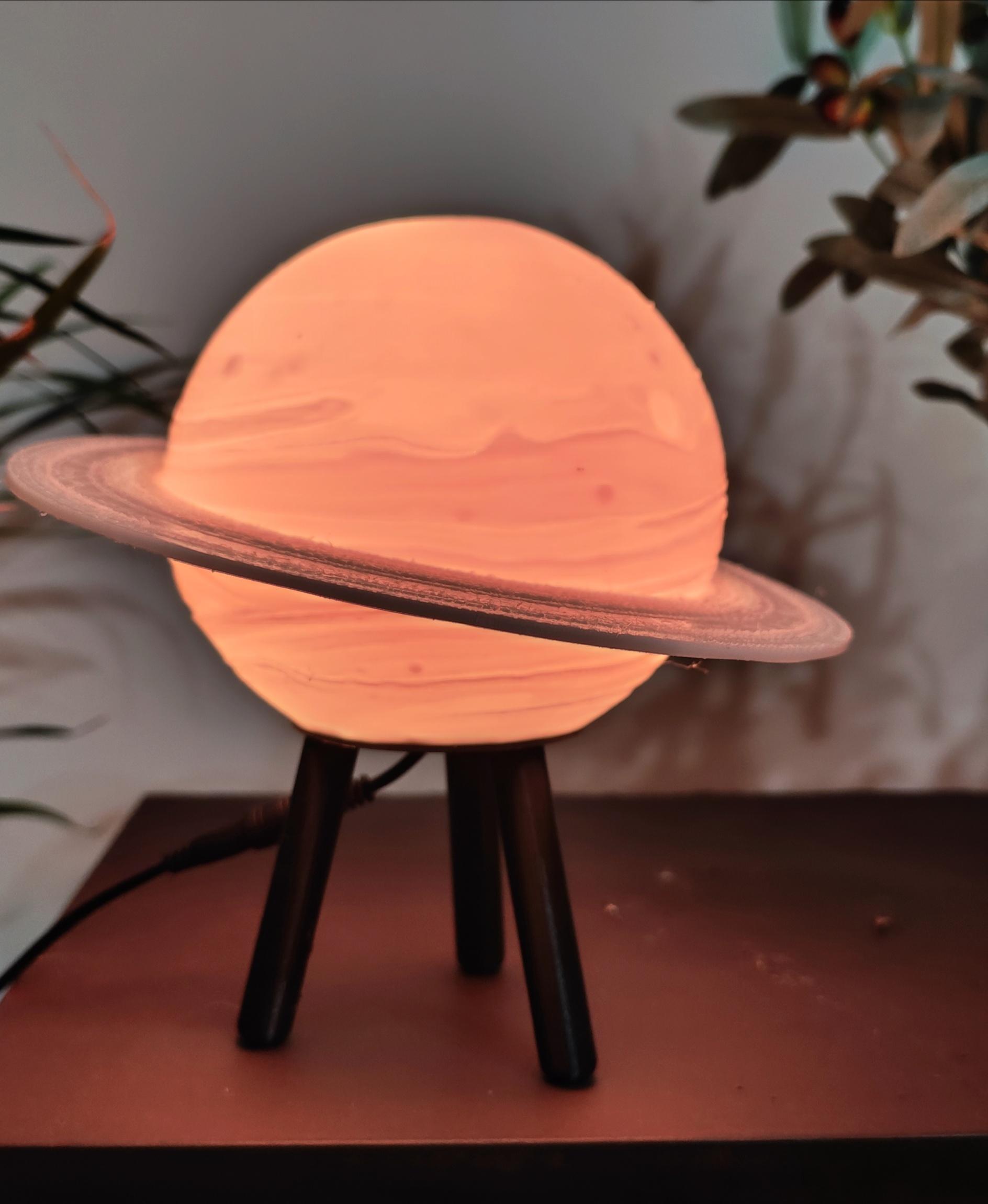 Hybrid Hanging/Desk Saturn Lamp 3d model