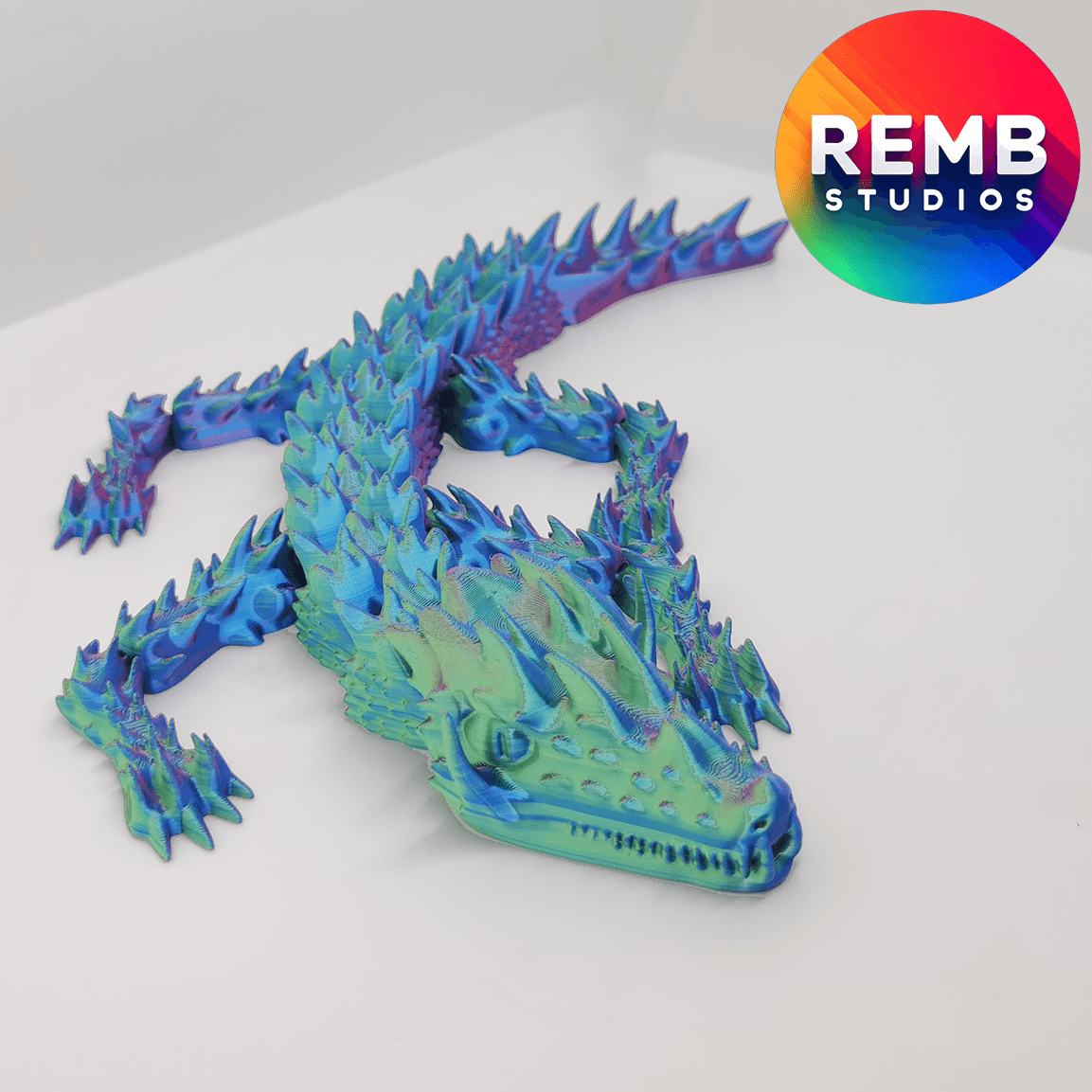 Articulated Dragon | Flexi Horn Dragon 3d model