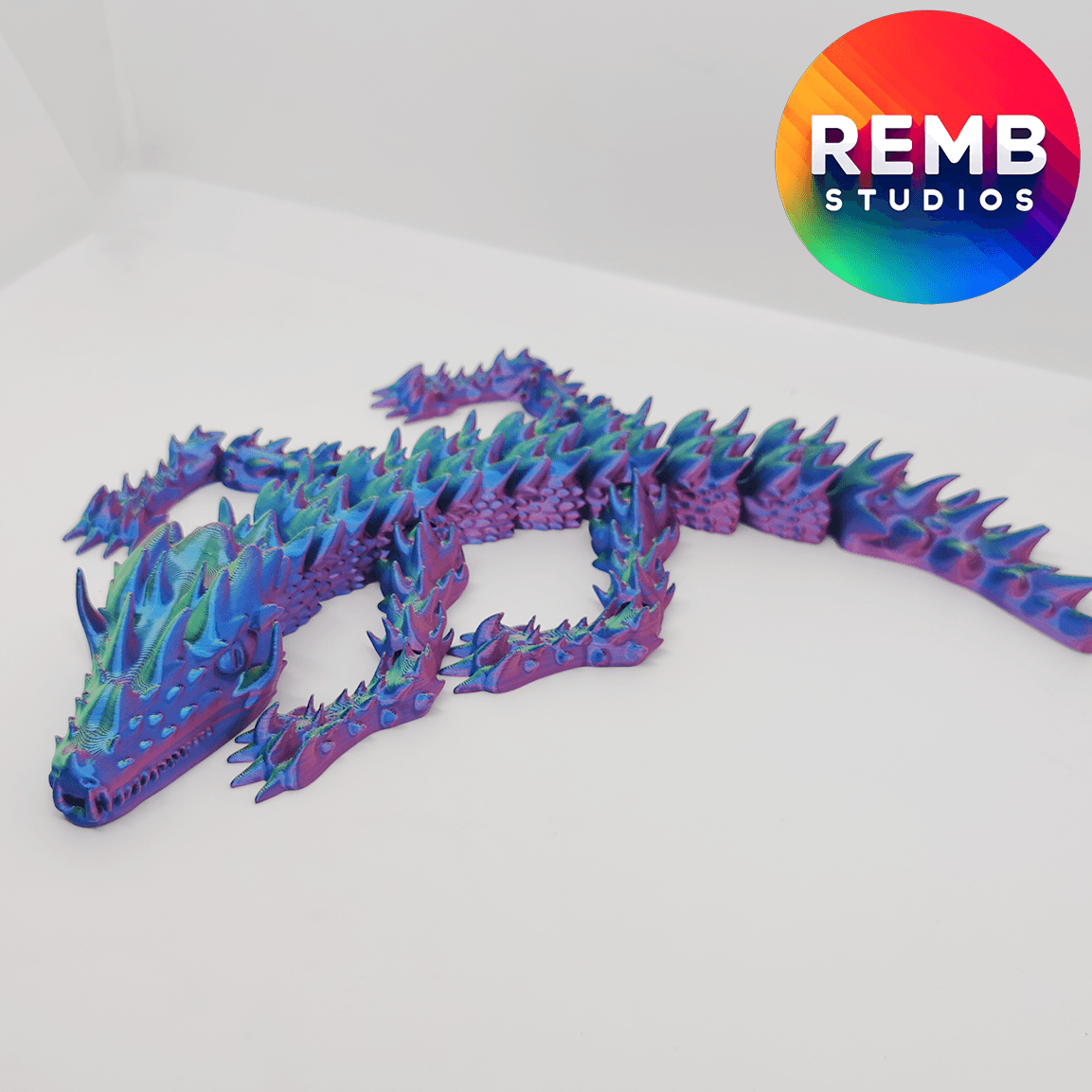 Articulated Dragon | Flexi Horn Dragon 3d model