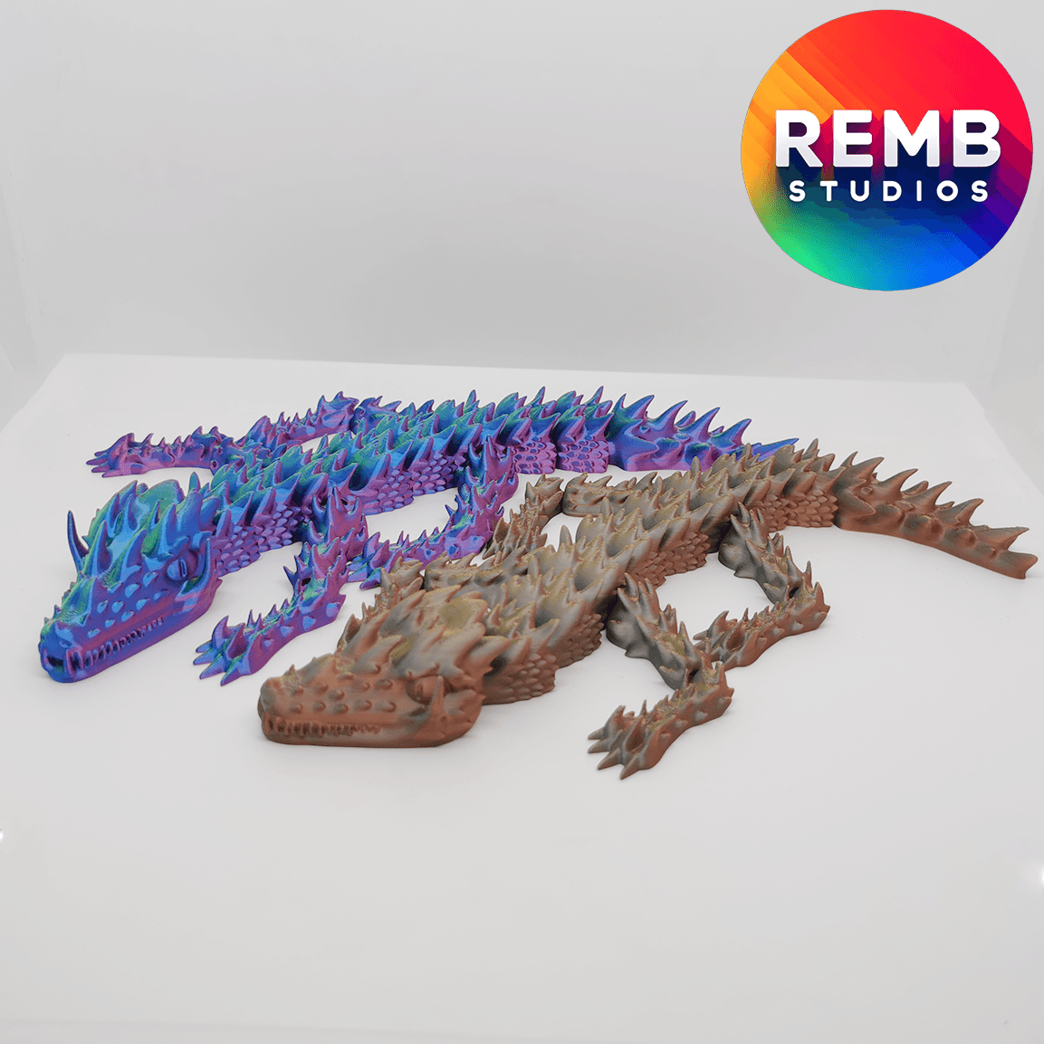 Articulated Dragon | Flexi Horn Dragon 3d model