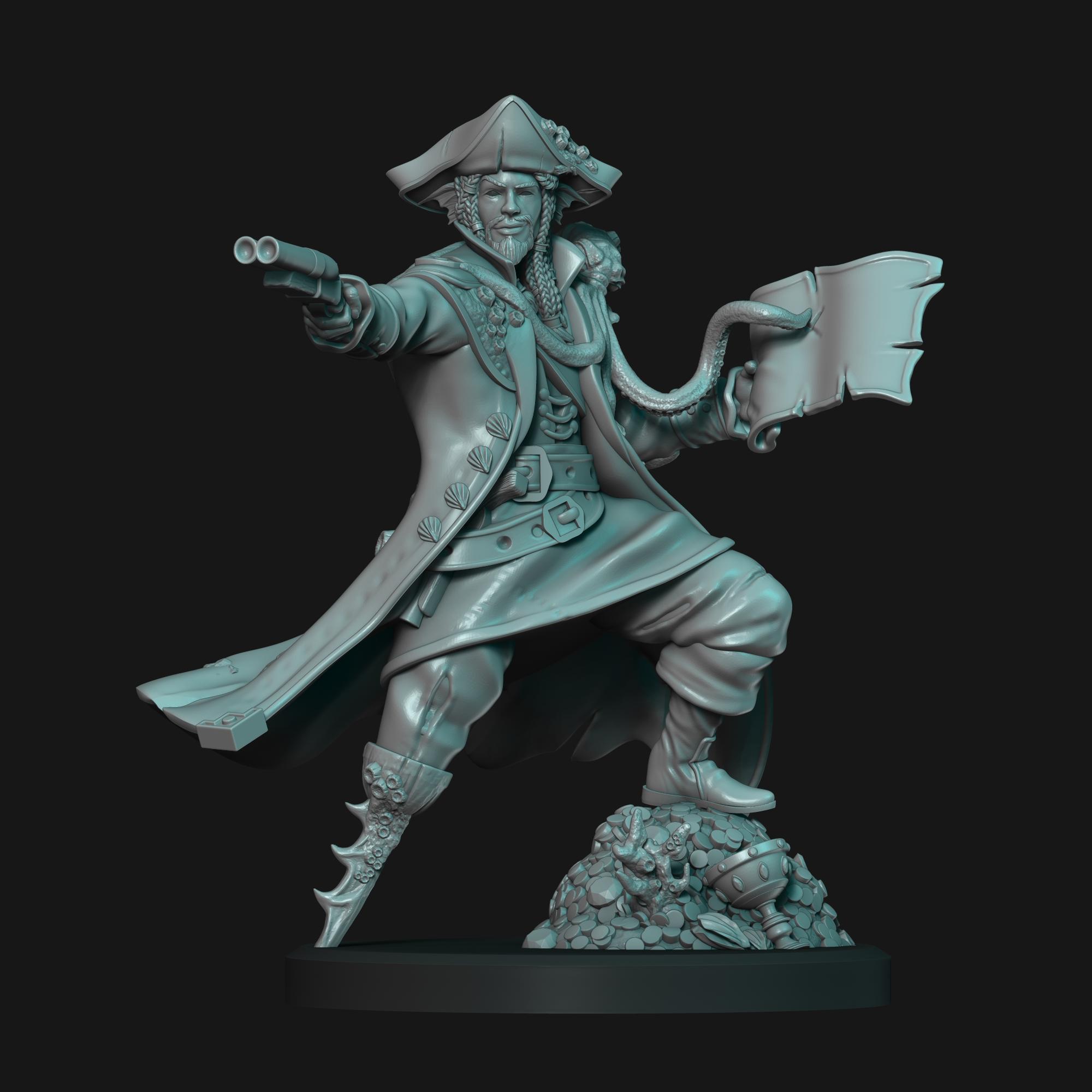 Corsair - D&D Mini 3d model