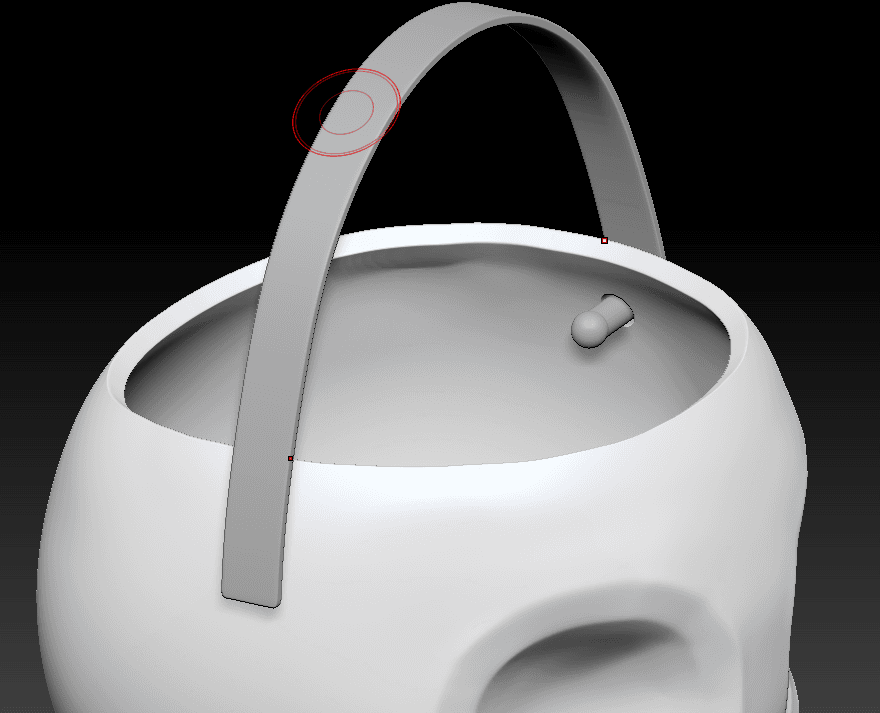 Toon Skull Candy Bucket 3d model