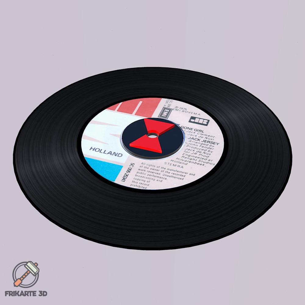 Black Widow 45 Record Adapter 3d model